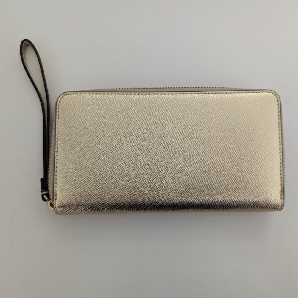 New? Mint Condition!! Kate Spade New York Gold Wallet Wristlet - Picture 11 of 13